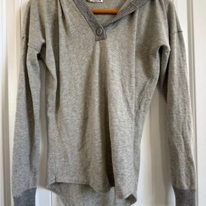 Smartwool Light Gray Hooded Women's Sweater